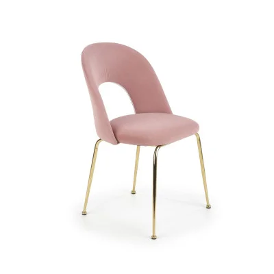 CHAIR K 385, LIGHT PINK / GOLD